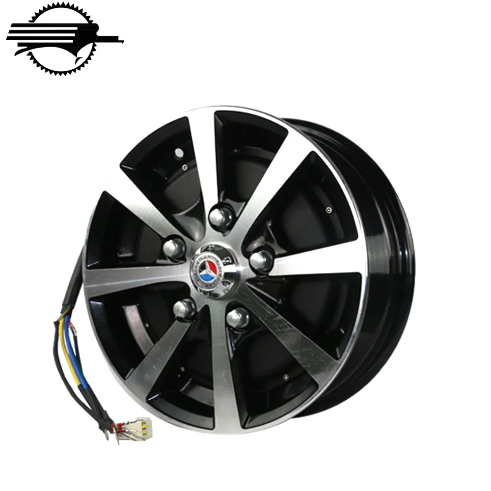 96V 6KW Single Shaft Electric Car DC In Wheel Hub Motor Kit