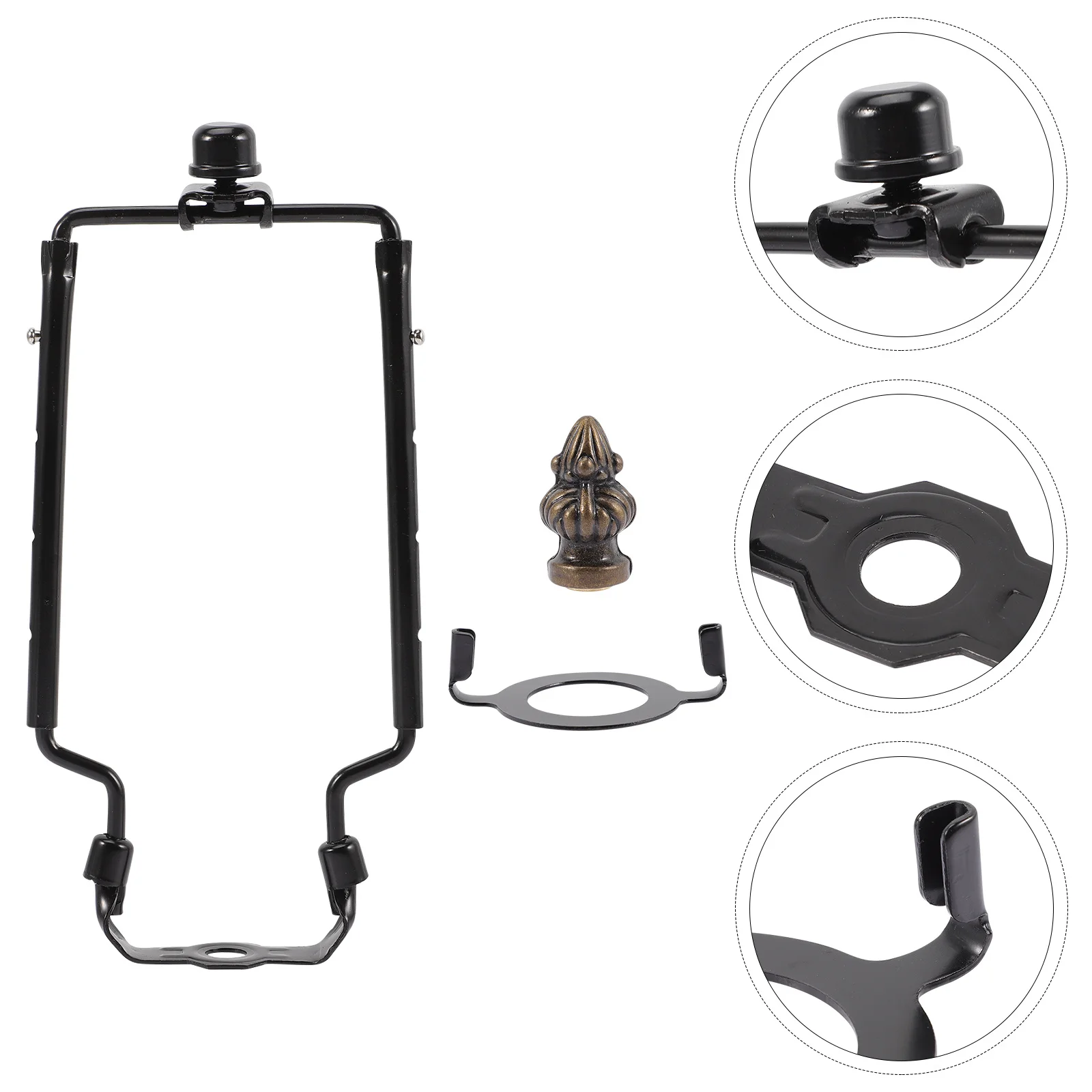 

1 комплект адаптера абажура, 4 шестерни, регулируемые хромированные прочные детали лампы для настольных торшеров, адаптер абажура