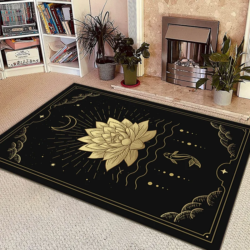 Tarot Card Series Living Room Carpet Hotel Homestay Decorative Floor Mat Bedroom Bed Blanket Household Doormat Anime Rug