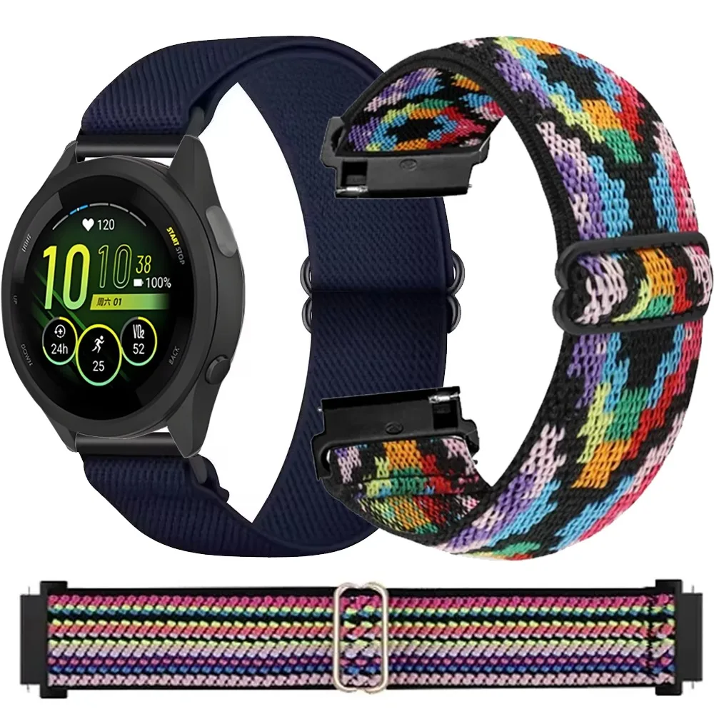 Nylon Strap for Garmin Forerunner 970 965 55 165 265/Active 6-5/Venu 3-2 Sport Breathable for Garmin Approach S50/vivoactive 5-6