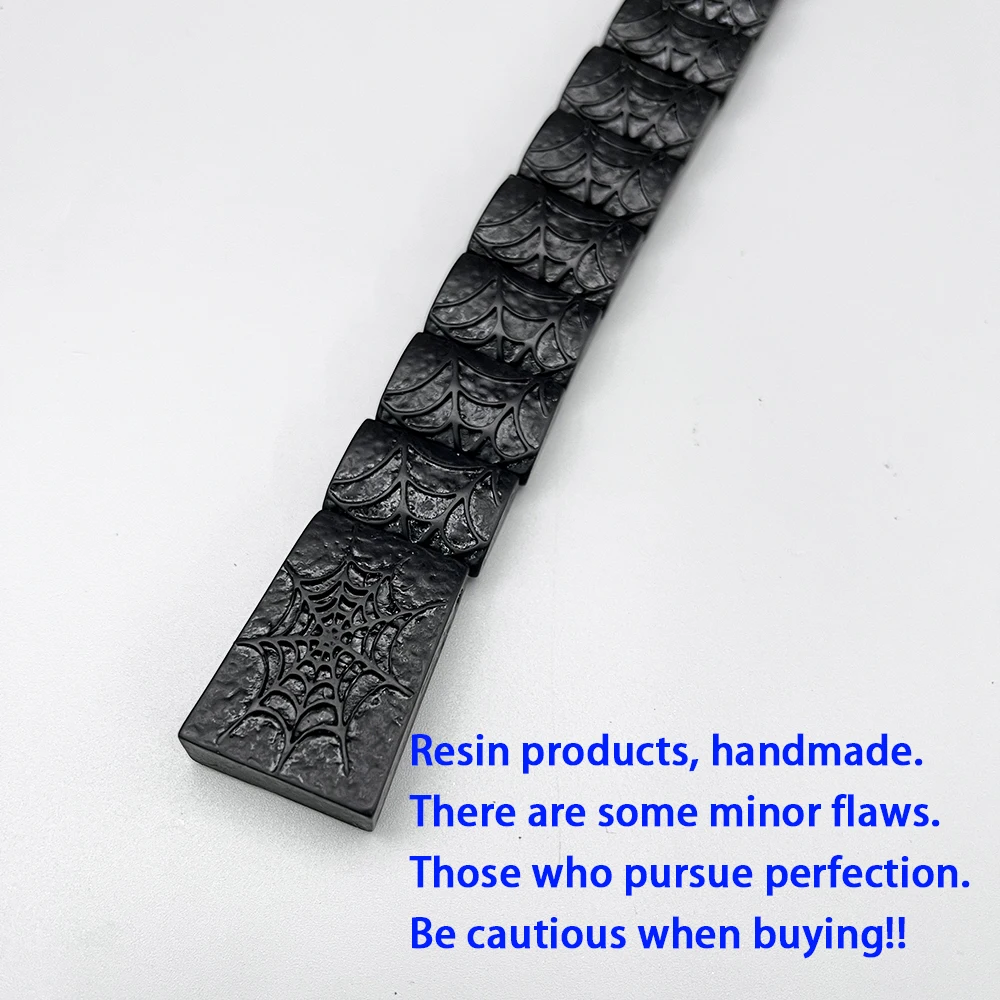 NJ128 مسبحة CHETKI قابلة للطي الوجه التأمل الصلاة الراتنج متجمد ماتي الأسود العنكبوت ويب نمط الإصبع الضغط الملحقات #4