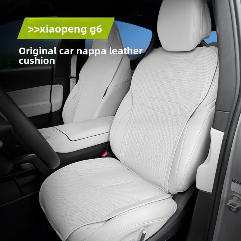 

Car Seat Cushion Cover Four-season Breathable Napa Leather Seat Cover Interior Protection Products for Xiaopeng Xpeng G6