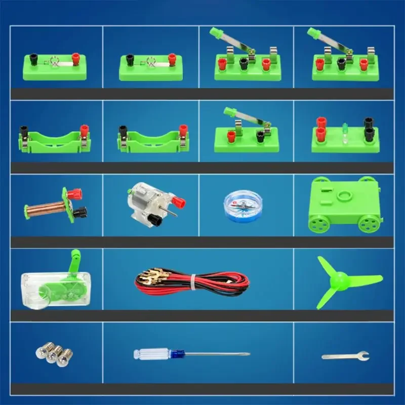 Physics Electric Circuit Learning Starter Science Lab Basic Electricity Magnetism Experiment Education Kits Set