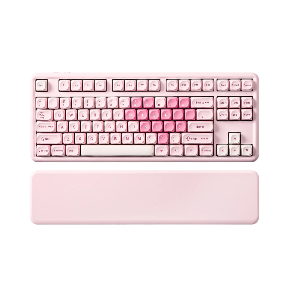 Yunzii B87 ワイヤレスメカニカルキーボード ピンクゲーミングキーボード Amazon.com: YUNZII B87 Wireless Mechanical Keyboard,QMK/VIA