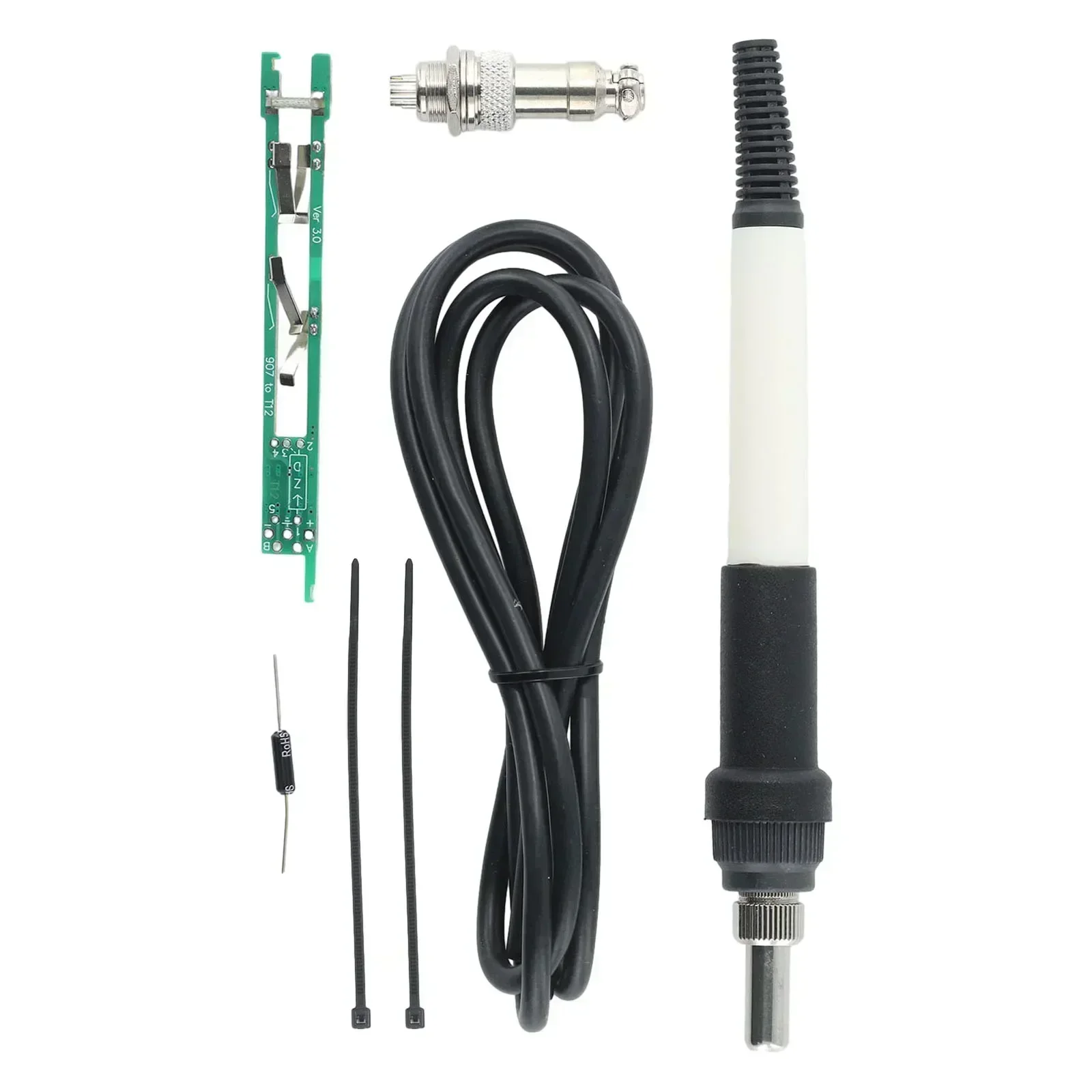 

Solder Handle Kit Handle Durable LED Digital Manufacturing Metal Processing Soldering Iron 907 Turn T12 V2.1S OLED Digital