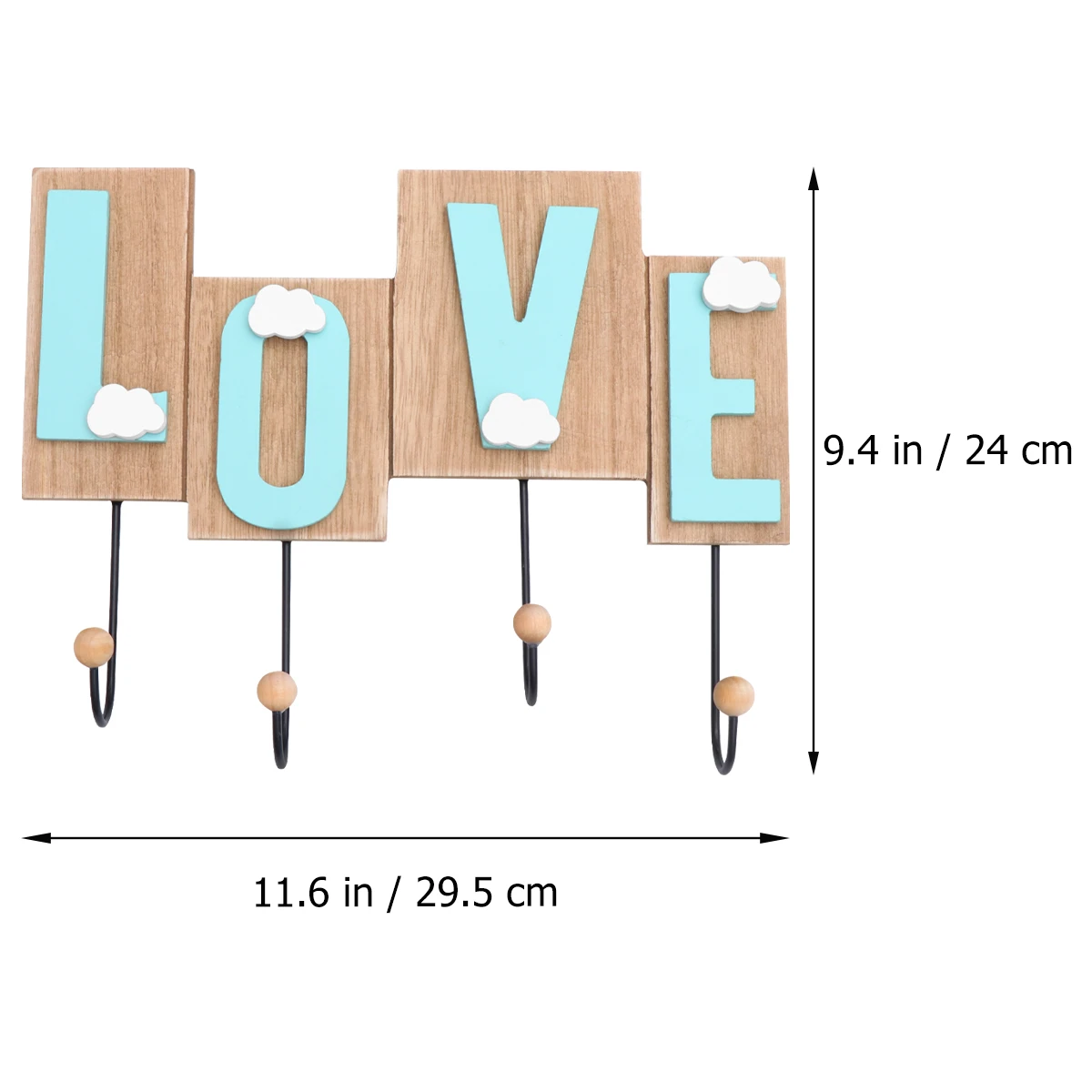 

Cloud Hooks Retro Home Bedroom Wood Hangers Clothes Hat Hooks Sturdy Modern Creative Kitchen Living Room Organizing