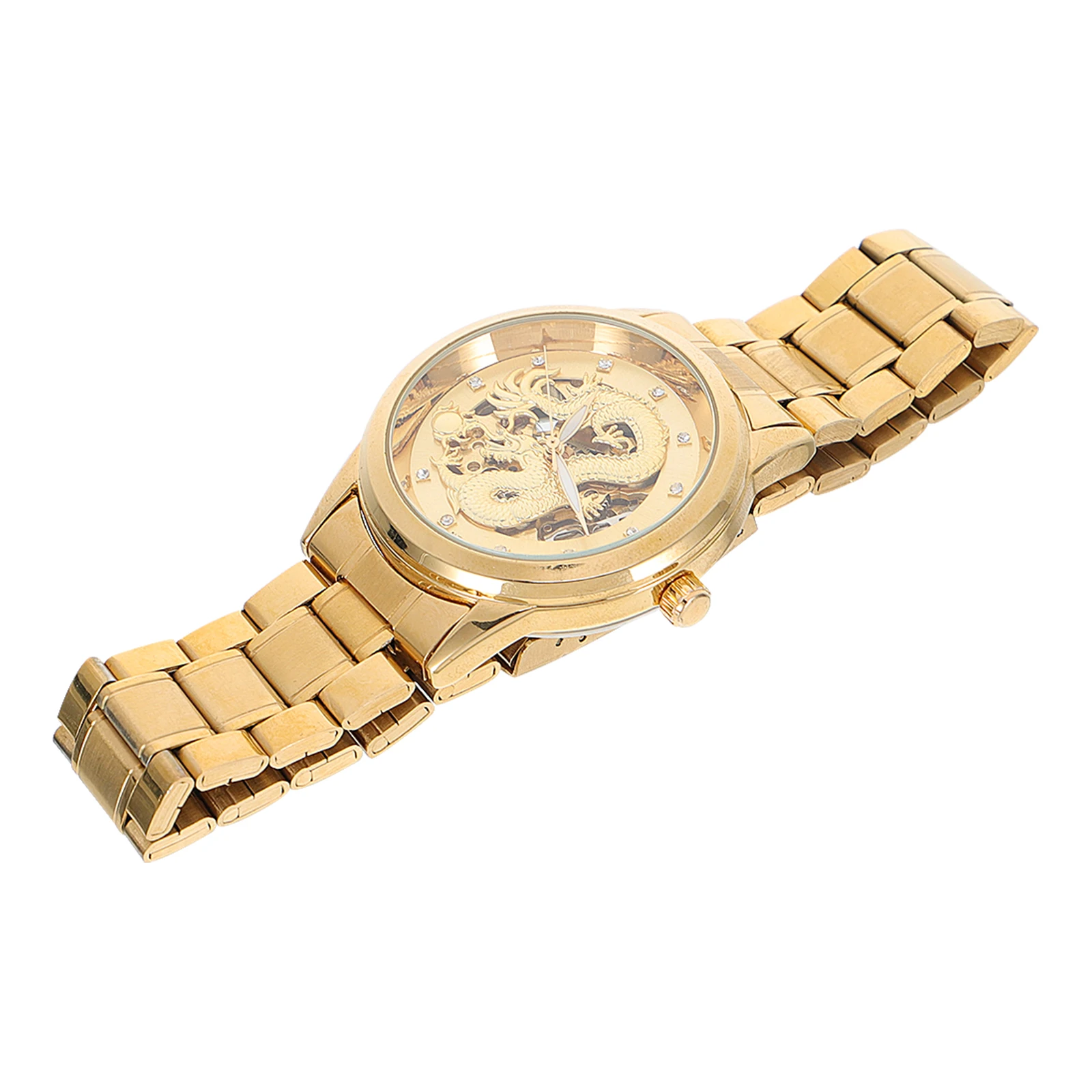 

Waterproof Quartz Business Watch for Men Stainless Steel Hollow Out Business Watches Durable Quality