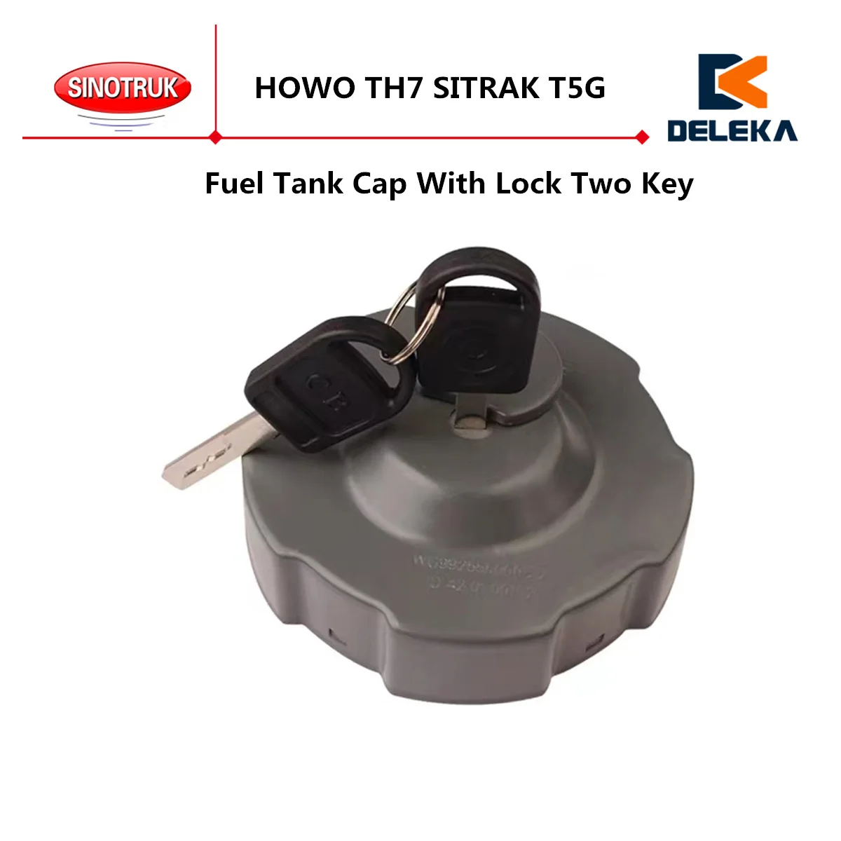 

Крышка топливного бака с замком для CNHTC Sinotruk HOWO TH7 SITRAK T5G, запчасти для двух ключей грузовика WG9925550003