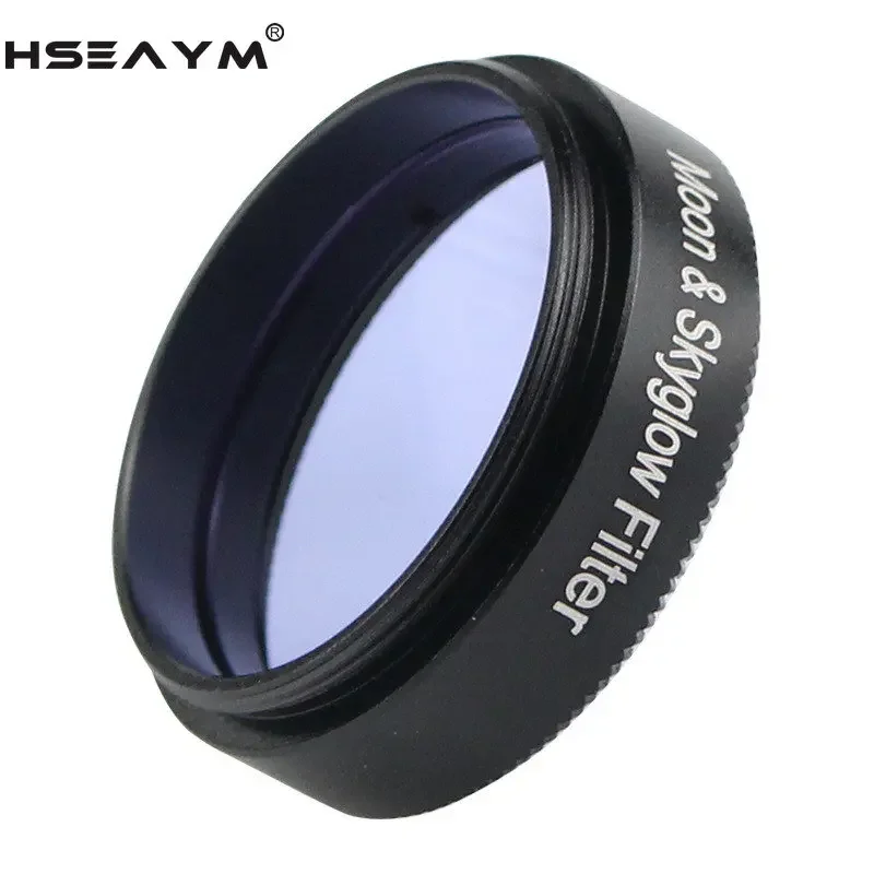 HSEAYM teleskop astronomi, lensa mata kaca optik ungu, Filter cahaya bulan dan langit 1.25 inci 31.7mm Aluminium