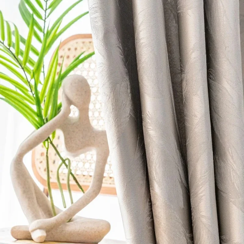 

Custom Size Fashion Luxury European Curtains for Living Room Bedroom Modern Minimalist Noble White Tulle Decor Blackout