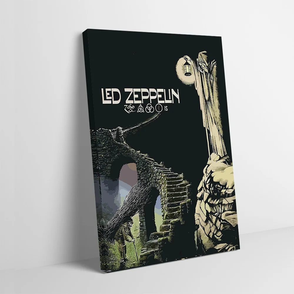 

Постер с обложкой альбома Led Zeppelin IV, настраиваемая печатная картина на холсте для украшения стен, декора комнаты, интерьерного настенного панно