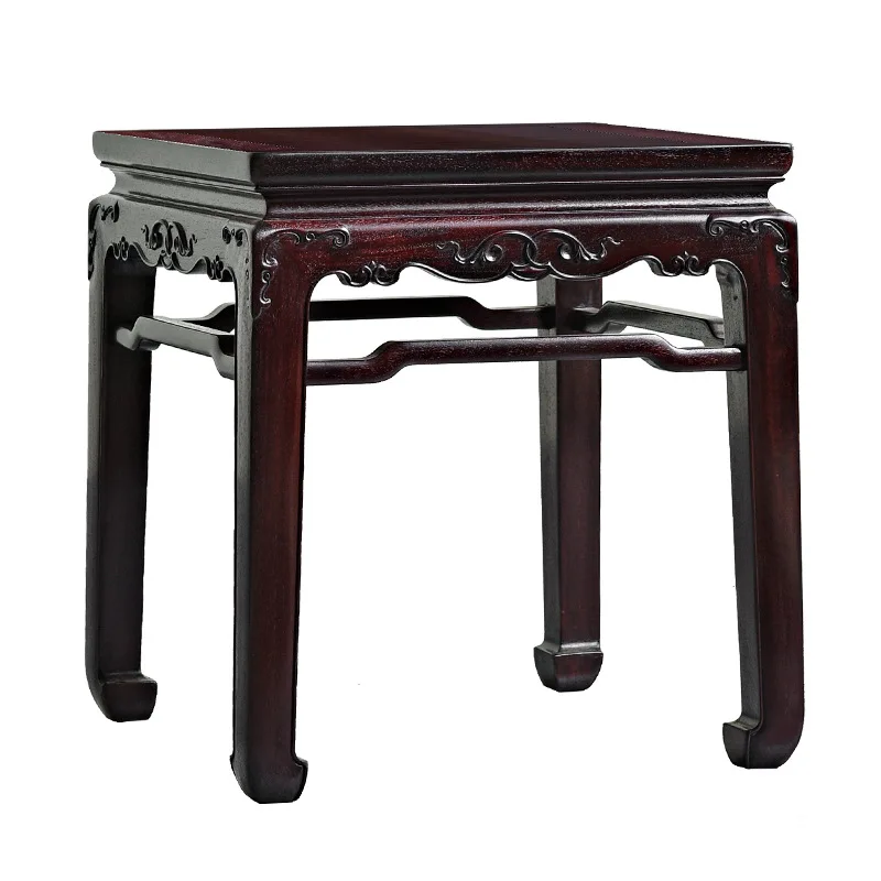 

mahogany furniture, square stool solid wood, low stool, shoe change, household