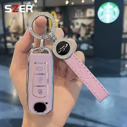 2 3 Button TPU Car Key case bag Shell For Mazda 2 3 5 6 BL BM GJ Atenza Axela Demio CX-3 CX3 CX-5 CX5 CX7 CX-9 CX8 Fob Keychain