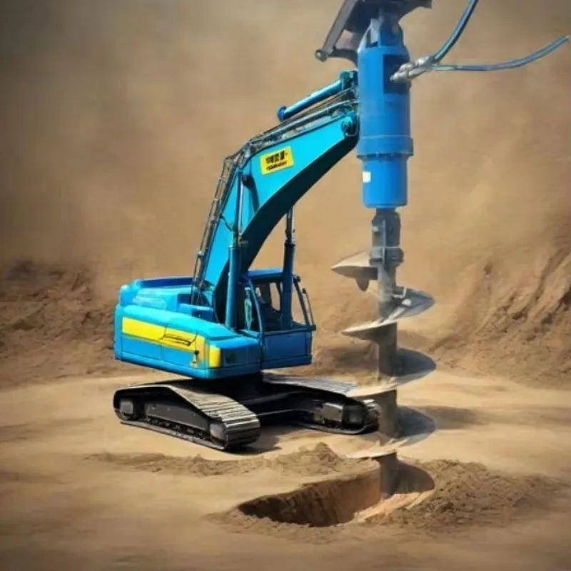 Digger Mini Excavators Different Accessories Auger