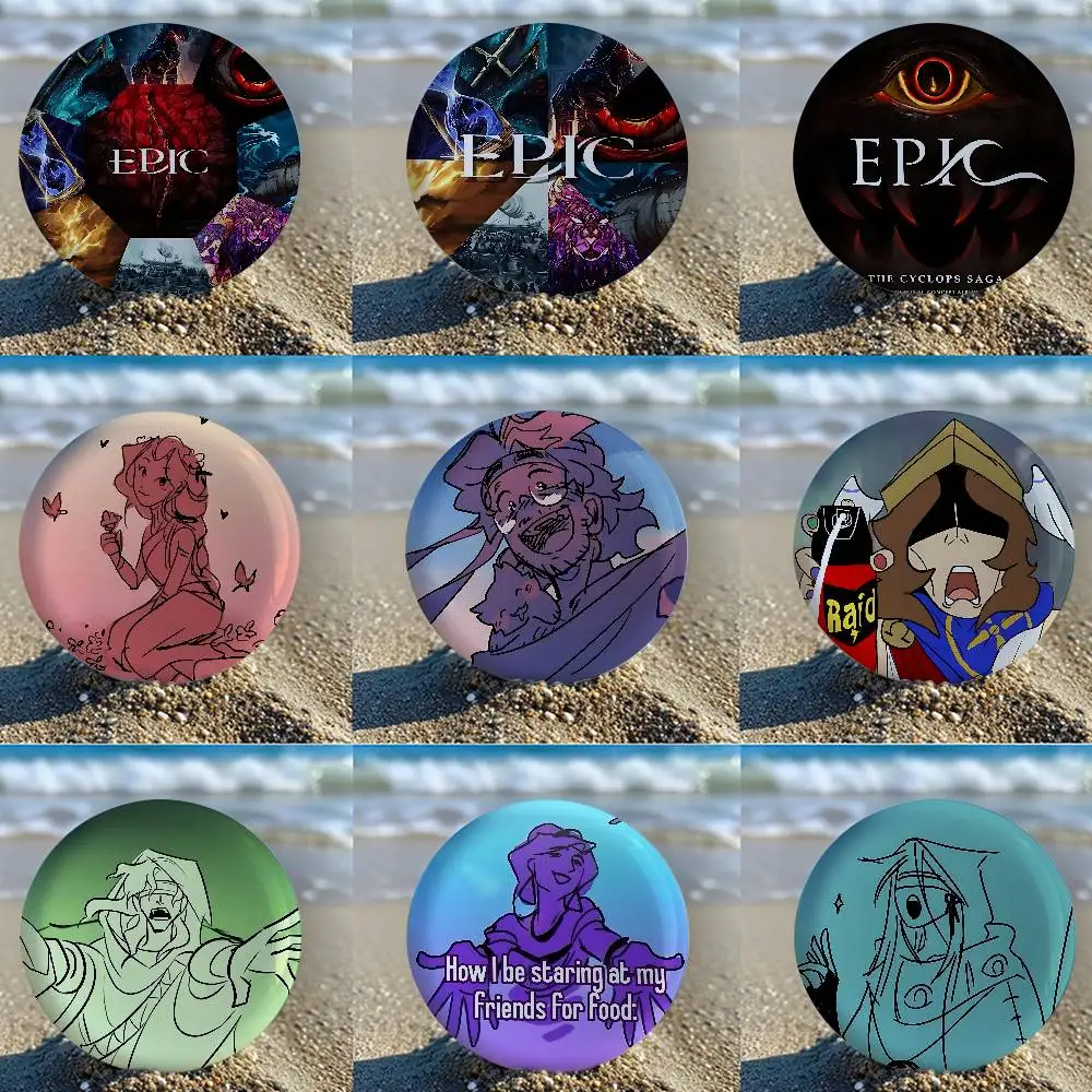 E-Epic The Musical Cover Broschen, lustige Meme-Abzeichen, Modeschmuck, Geschenke