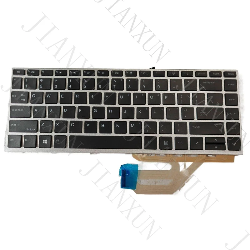 Nuevo Teclado Retroiluminado Plateado para HP ProBook 640 g4 640 g5 640 g5 645 g5 (Layout US)