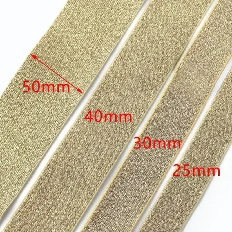 Gold Silver Silk Elastic Bands for Sewing