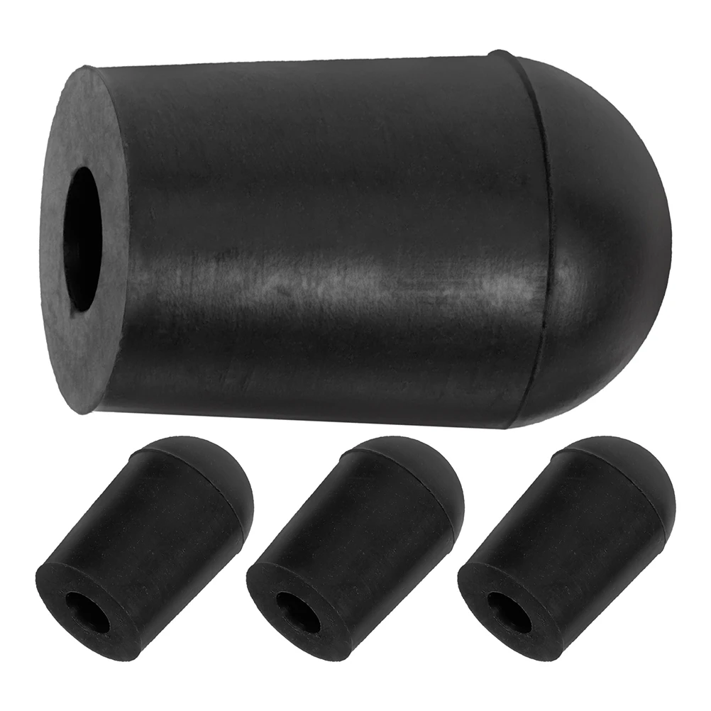 

4pcs Double Bass Tailpiece Pad 10mm Non-Slip Rubber Endpin Tip Accessories Durable Upright Bass Foot Protector