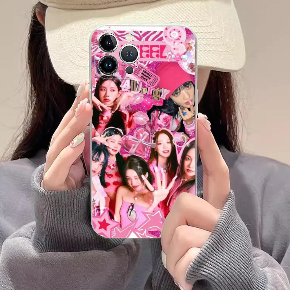 Kpop G-GIDLE I FEEL Beautiful Phone Case Silicone Soft for iphone 15 14 13 12 11 Pro Mini XS MAX 8 7 6 Plus X XS XR Cover