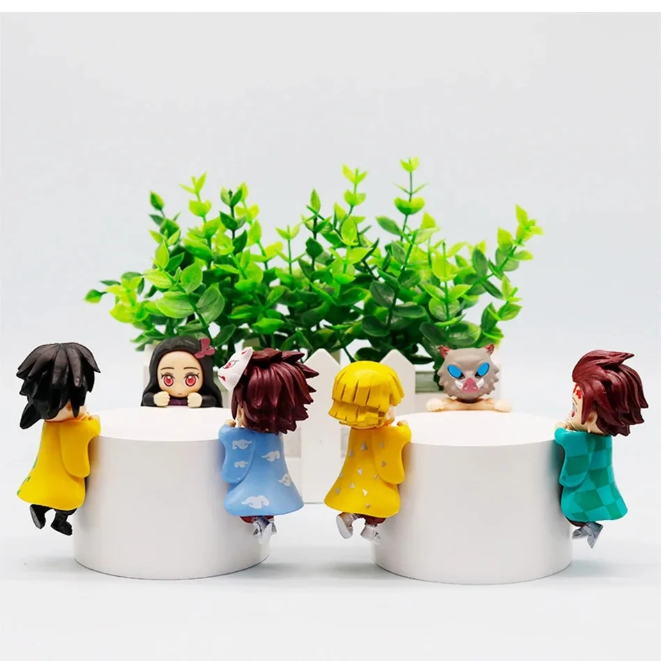 Nowe Style 2025 Anime Demon Slayer Blind Box Set Ręcznie Robione Figurki Anime Kreskówkowe Dekoracja na Biurko Prezent Urodzinowy ￼ ￼