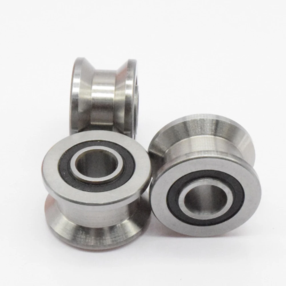 1pc U22/T22 Sliding Rollers Bearing Groove Round Bottom Track Pulley Bearing For Industrial Automation Equipment