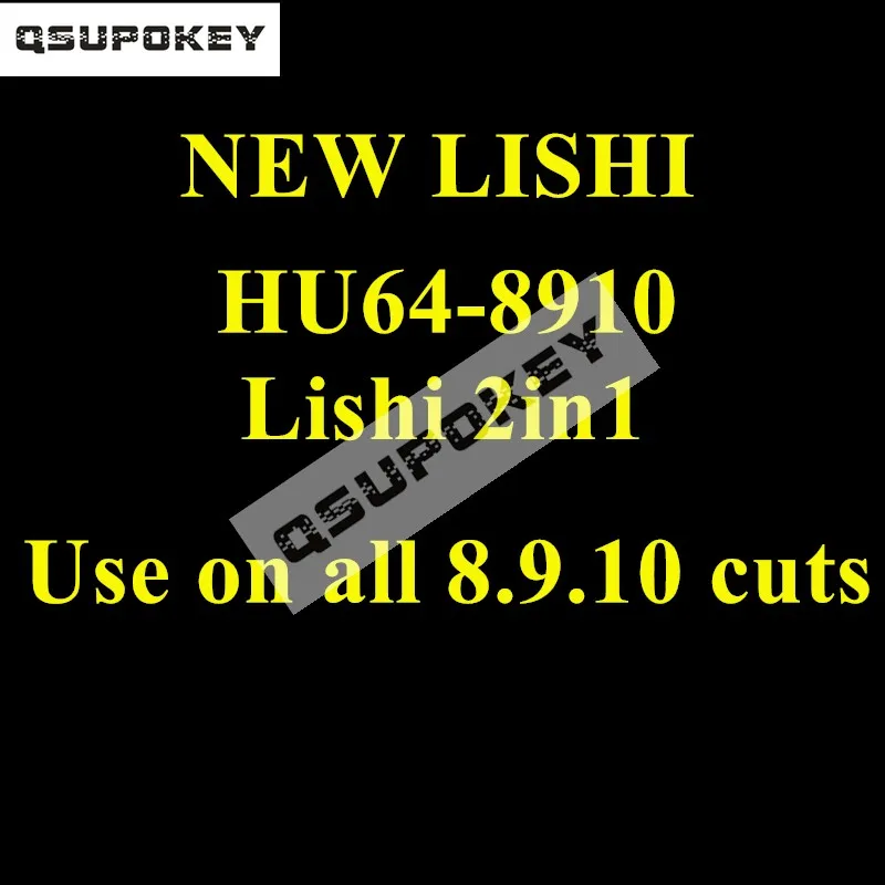 Lishi ดั้งเดิม HU64-8910 2in1ใหม่ล่าสุด HU64ใหม่ล่าสุดสามารถตัด8.9.10ทั้งหมดได้