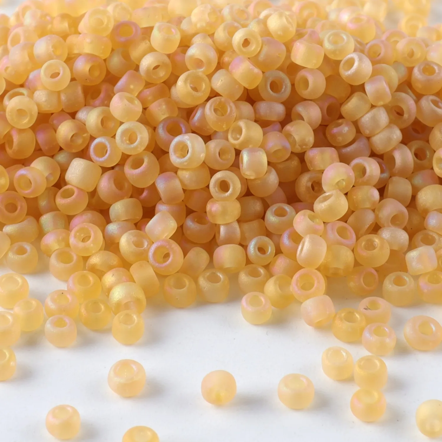 Hochwertige CJ 11/0 Mattierte Rocailles-Perlen für Schmuckherstellung, 10g/Röhrchen, Geeignet für Alle Arten von DIY-Bastelarbeiten – Detail 2
