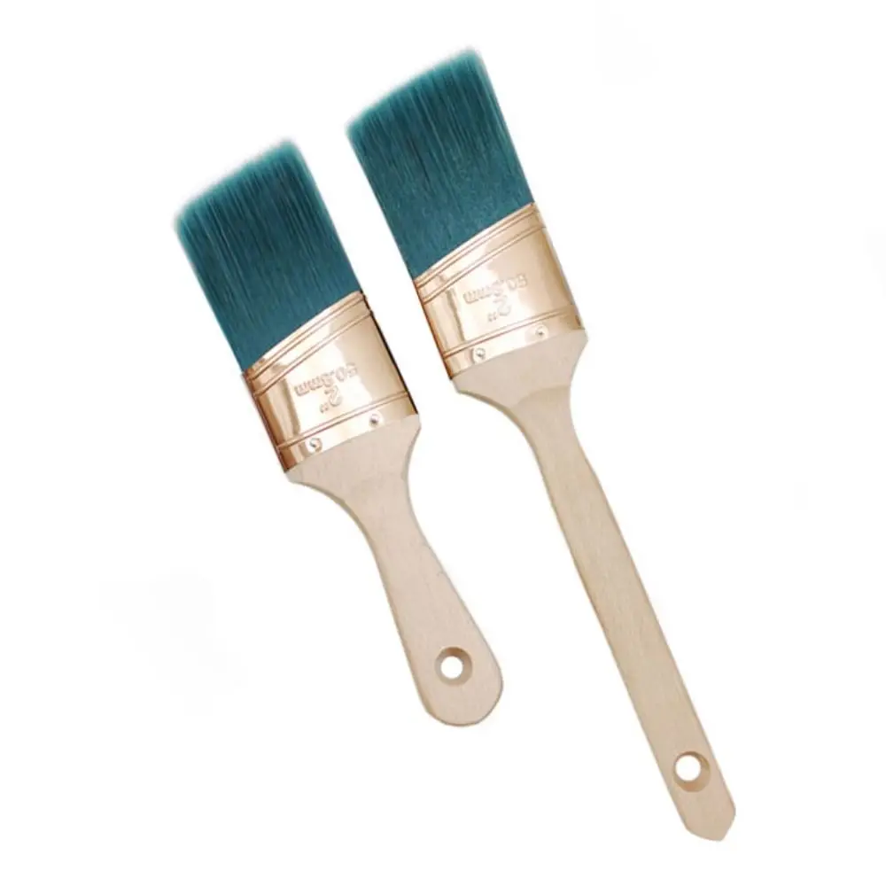 2 Inch Paint Brush Uniform Application Comfortable Handle Soft Bristle Brush Chemical Fiber Fewer Brush Marks