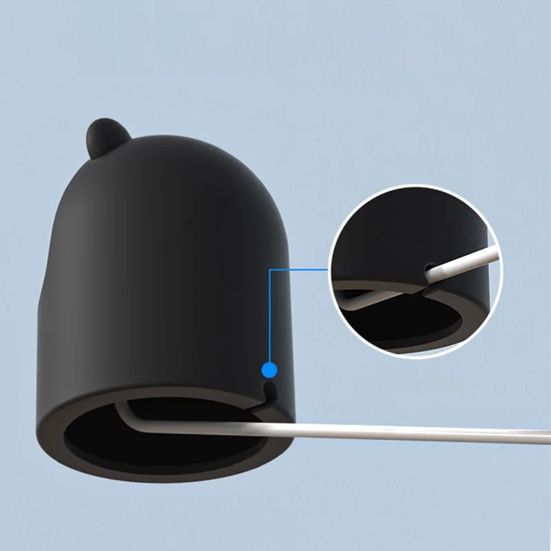 Dudukan pengisi daya silikon untuk Apple Watch seri 8 7 6 5 4 3 SE braket iWatch Ultra 49mm bentuk beruang Dok dudukan Desktop pengisi daya