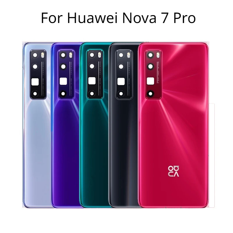 6.57 Nova 7 Pro Glass Battery Housing Cover Back Rear Door Case Replacement For Huawei Nova 7 Pro 6.57