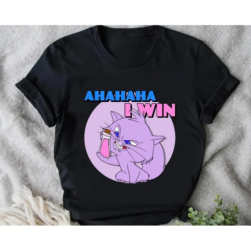 

Disney King's New Style Yzma Cat Ahaha I Win Shirt, Magic Kingdom, Disneyland Family T-shirt, Animal Kingdom Shirt