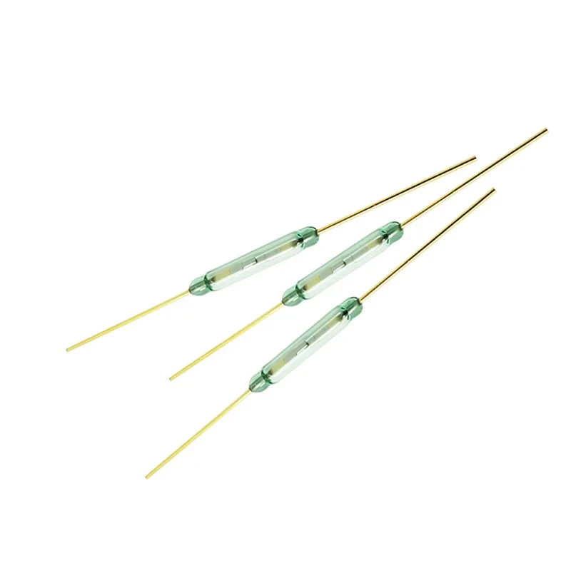 10Pcs/Lot MKA14103 10-15AT 2*14MM Normally Open Magnetic Switch MKA-14103 Tone Leads Glass N/O SPST Reed Switch