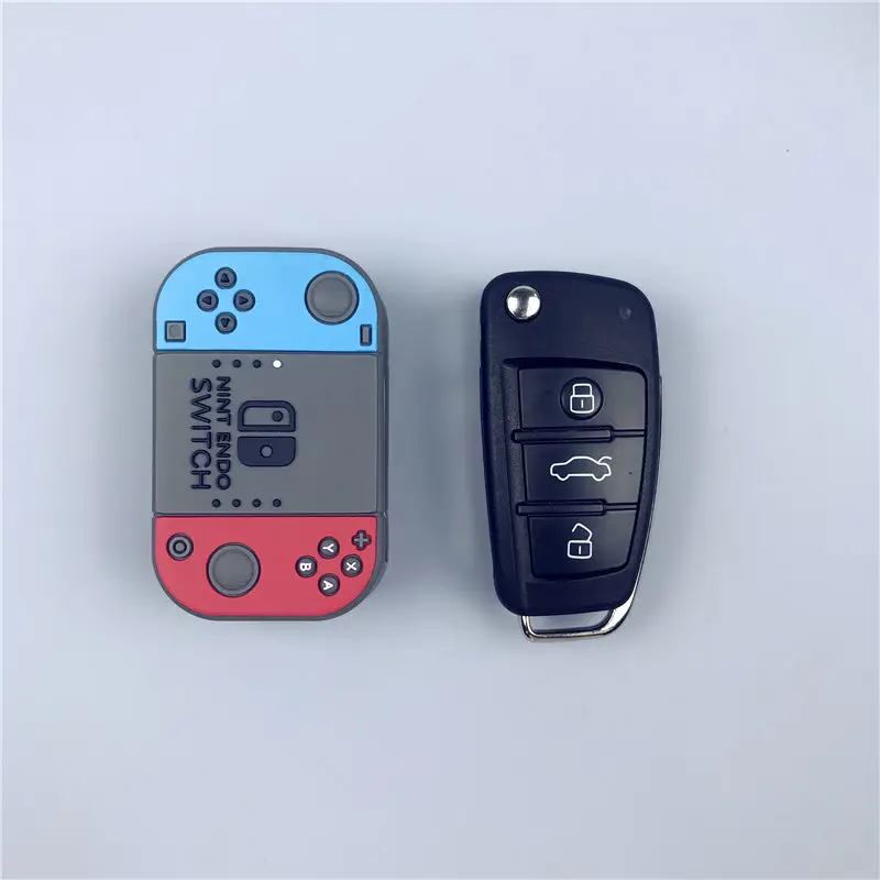 Game Console Style for Audi A4 Q5 A5 A7 A8 S5 S6 A6L S5 S7 Q5 Q7 TT TTS TFSI RS Car Key Case Smart Remote Protector Fob Keychain