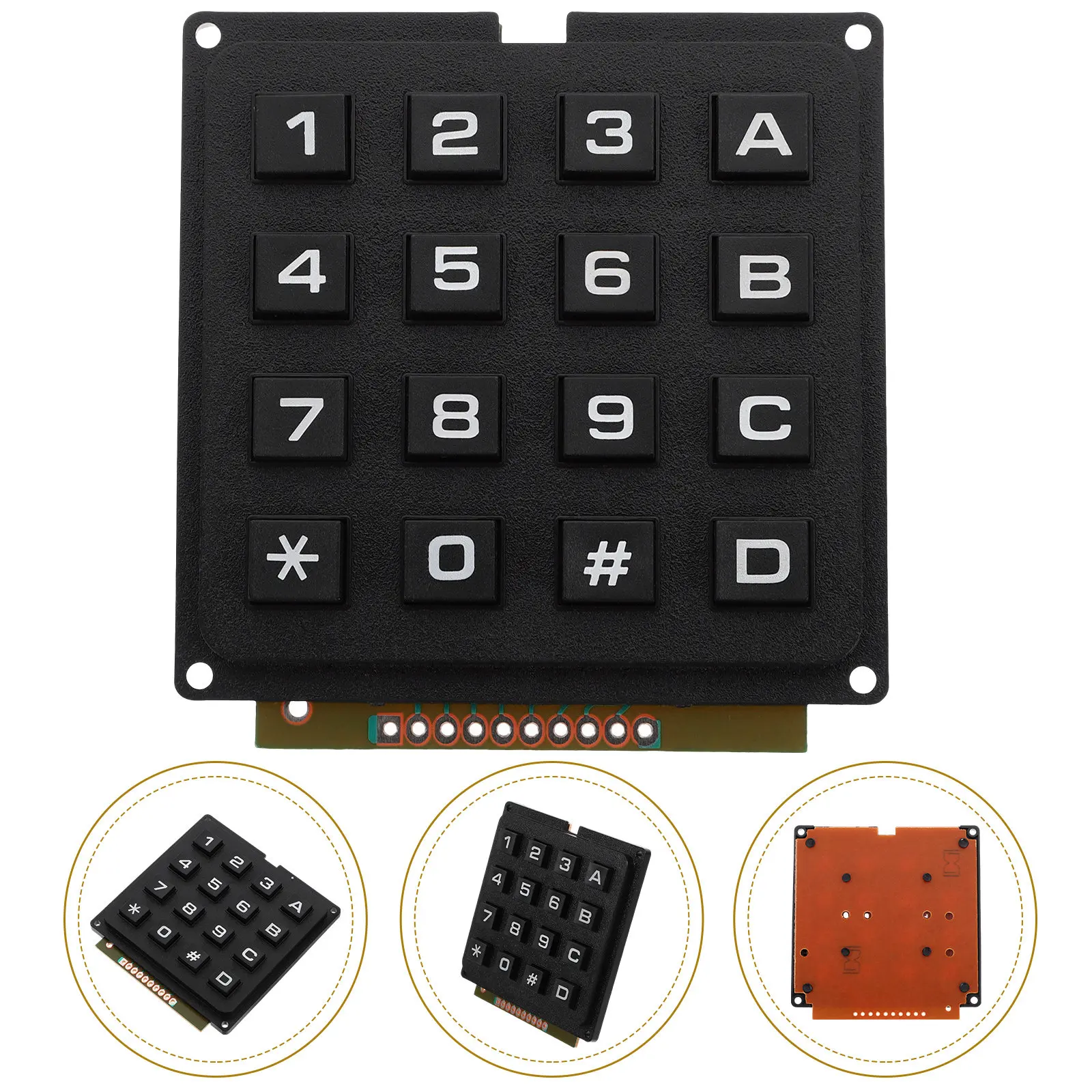 

Industrial Single Chip Keyboard Module 16 Keypad Matrices Array Module Membrane for Microcontroller Membrane Keypad