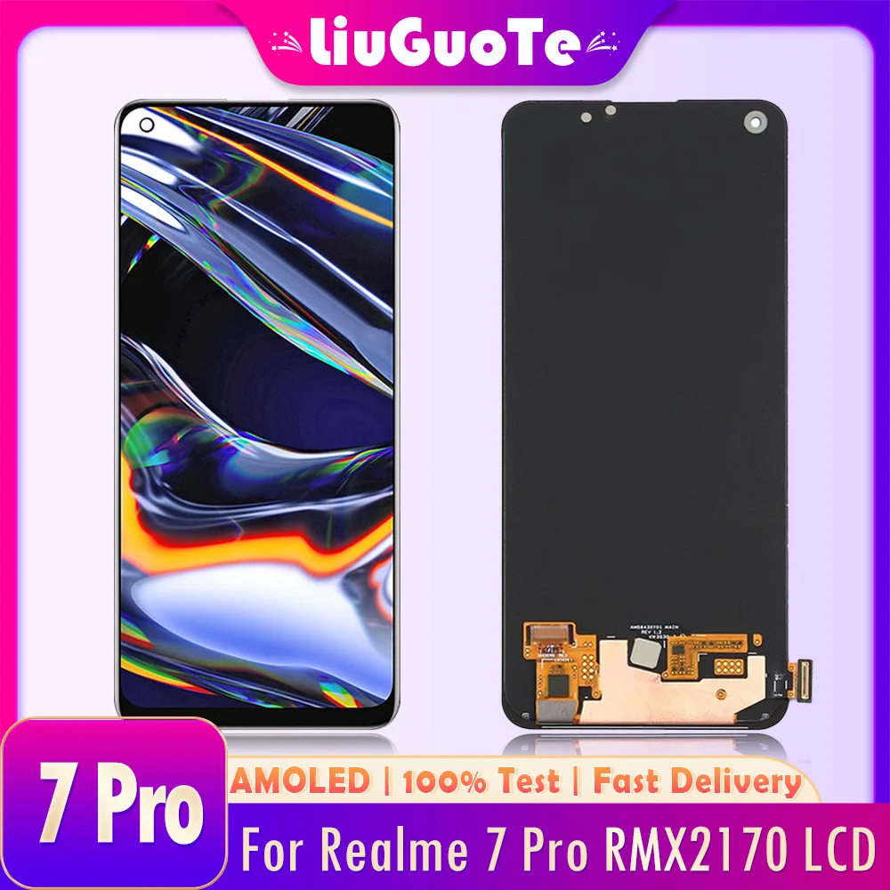 Kit Schermo LCD Per Realme 7 Pro RMX2170, Display 6.4 Pollici Con Telaio, Sostituzione Completa, Testato Al 100%