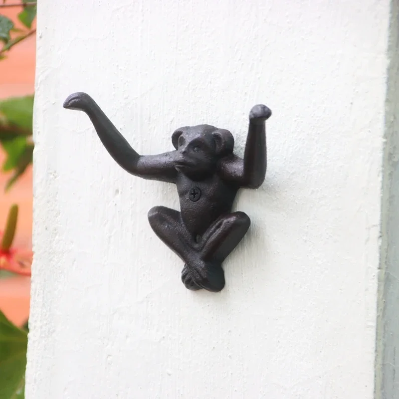 Creative Animal Monkey Decoration Hook Wall Wall Hanging Porch Store Vintage Key Rack Personalized Coat Hook