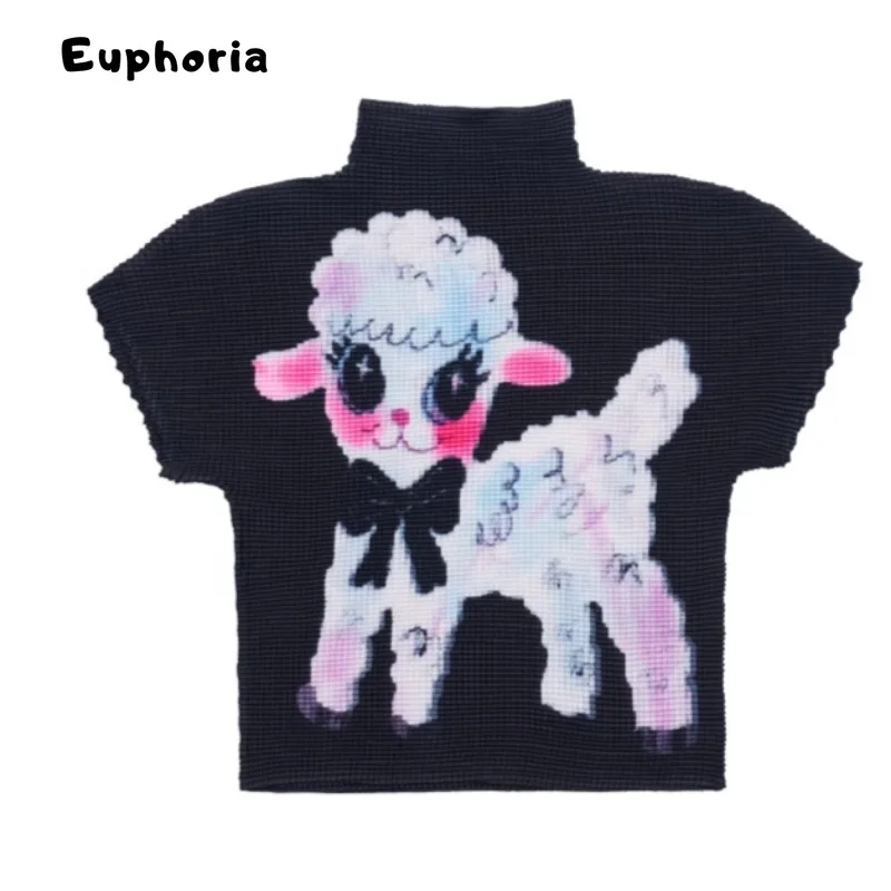 Euphoria Woman Cute Korean Kawaii Jumper Tees 2000s Aesthetic Vintage Cozy Babycore Pullovers Tops Tiktok Hot Trend