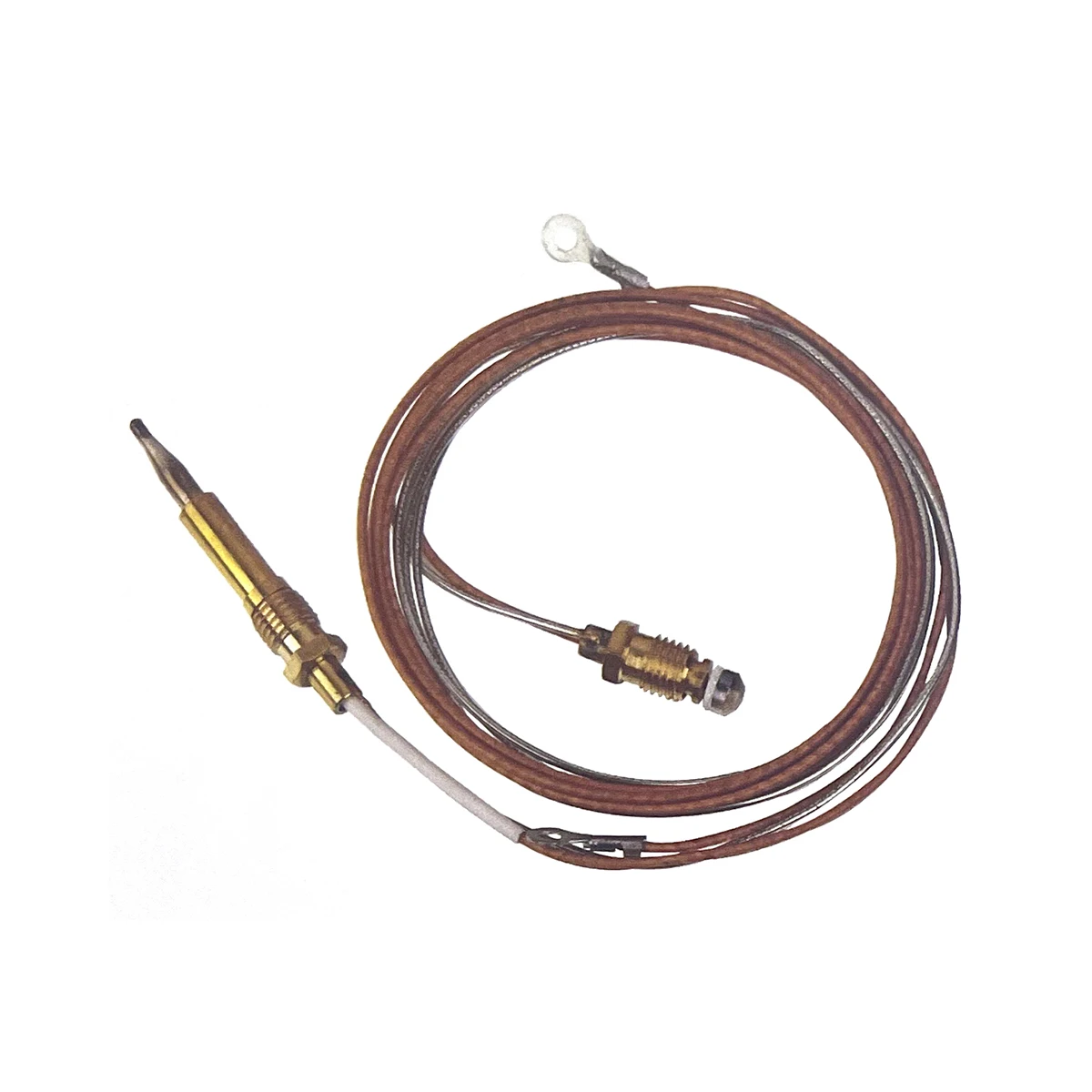 

Multi-Point Thermocouple Kit with Ring Connector Nipple Copper Wire Flameout Protection for Gas Furnace Gas Stove Boiler