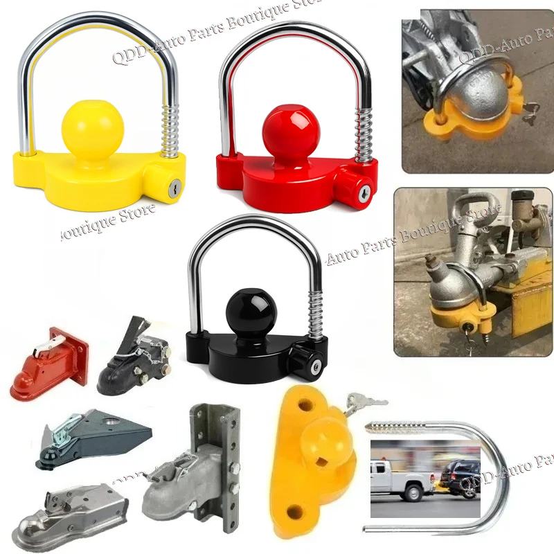 

100000lbs Adjustable Universal Offroad Car Heavy Duty Large Trucks Tow Hook Trailer Connector Towing Bars Vehicle Emergency Lock
