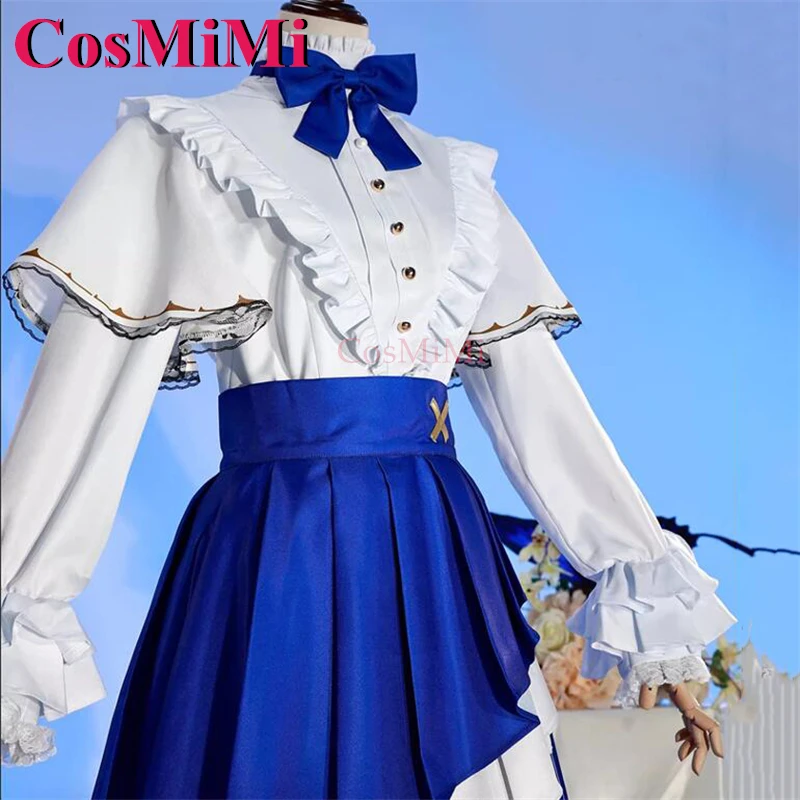 أزياء CosMiMi أنيمي VTuber Elira Pendora التأثيرية النبلاء والمضيفين فستان خادمة أنيق كرنفال ملابس لعب الأدوار