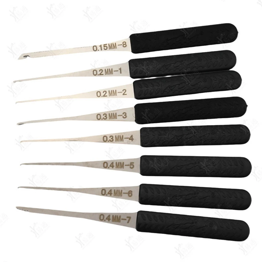 لوازم الأقفال أدوات يدوية ، مجموعة اختيار القفل ، أداة ربط التوتر الصف ، مفتاح مكسور ، مستخرج السيارات ، إزالة الأجهزة هوك