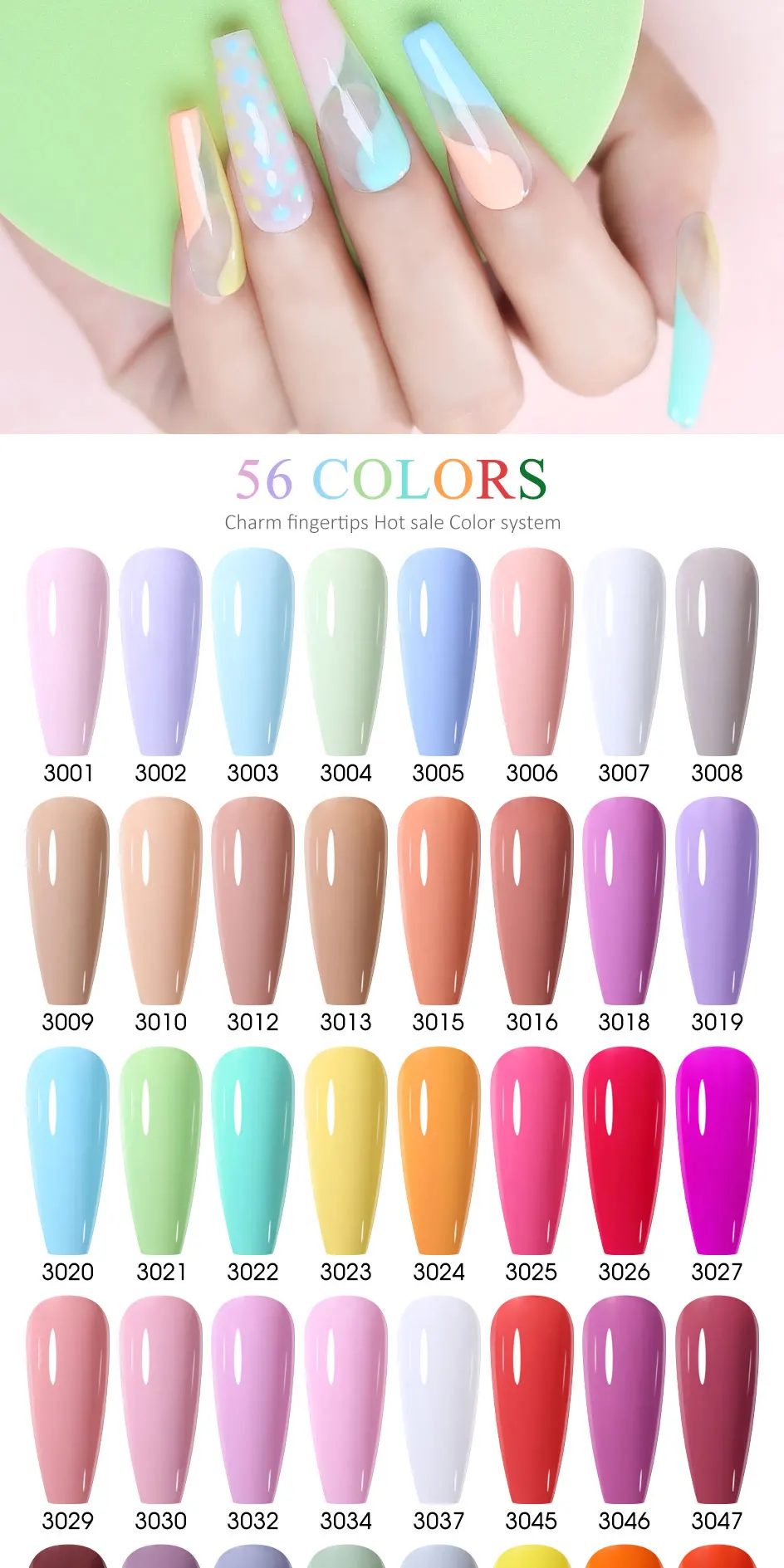 Arte Clavo 4-teiliges Gel-Nagellack-Set 15ml HEMA TPO-frei, ablösbar, UV-LED, Nude Braun Orange, langanhaltend, Nagelkunst, Maniküre für zu Hause – Detail 7