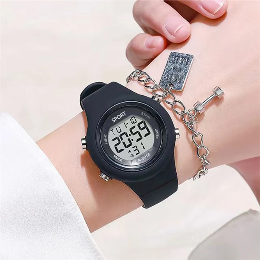 Multifunction Kids Watch Fashion Boys and Girls Student Electronic Wristwatch Alarm Clock Luminous college style Sports watch