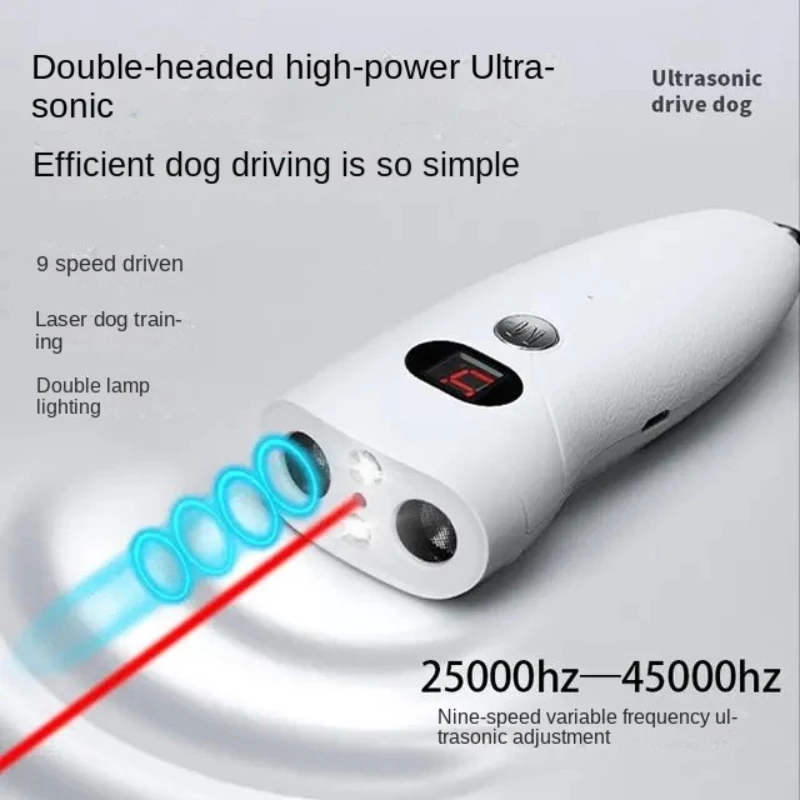 Ultrasonic Rechargeable Dog Repeller, High-Powered, Silent, Automatic Training, Powerful, New Accessories, 2023