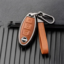 Car key cover case for nissan juke leaf micra k12 note patrol qashqai j11 j10 tiida versa x-trail xtrail x trail t32 Infiniti