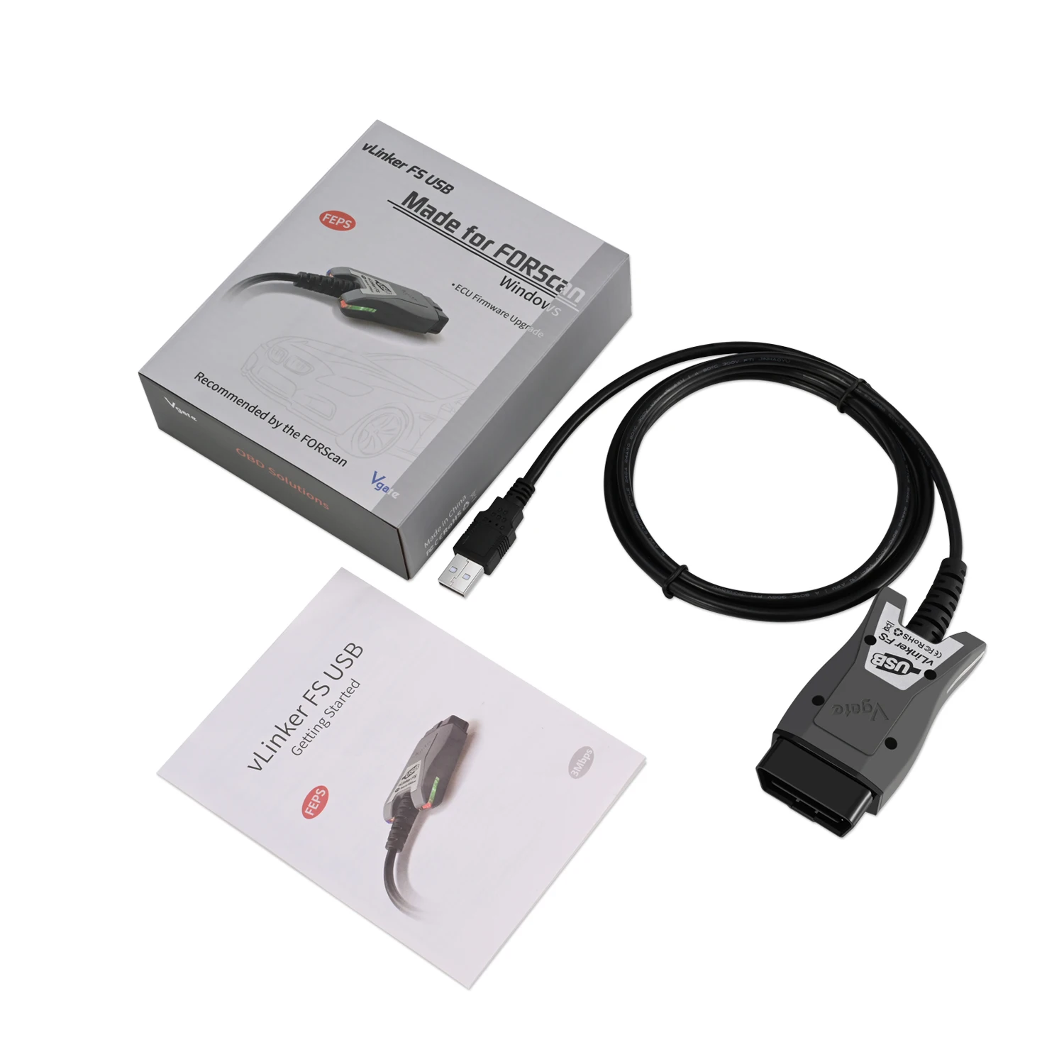 Vgate vLinker FS ELM327 USB Scan MS-CAN/HS-CAN أدوات التشخيص الماسحات الضوئية للسيارات لفورد/مازدا HS/MS-CAN ELM327 #6