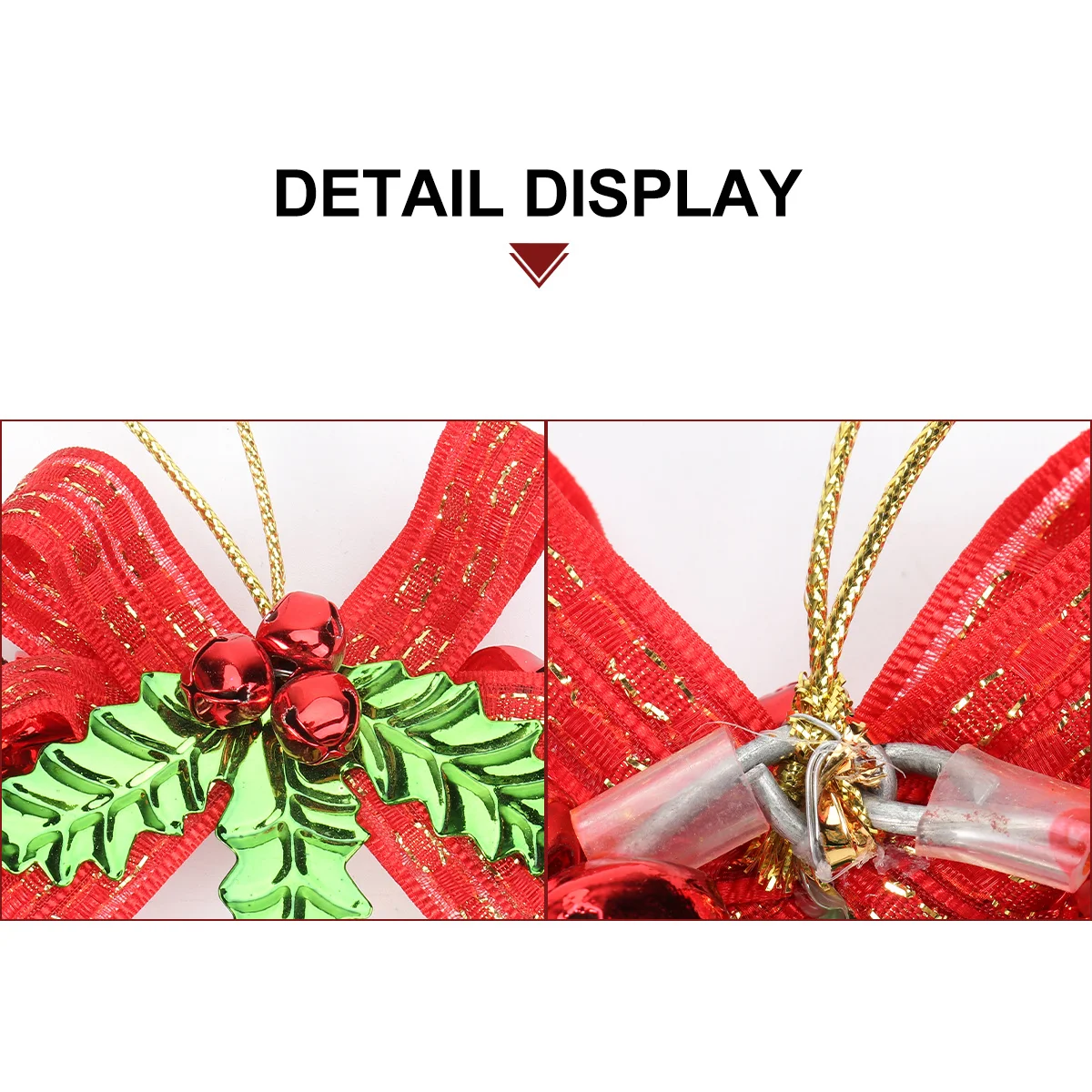 

1Pcs Christmas Bell Wreath Colorful Hanging Pendant Festival Garland Party Supply Xmas Wreath Decoration Home Adornment