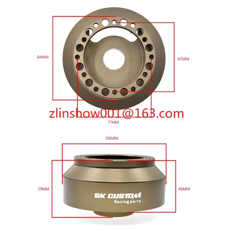 Алюминиевый адаптер ступицы Boss Kit, для Honda Fit Civic Gen10 City Accord GK5, адаптер ступицы рулевого колеса Алюминиевый адаптер ступицы Boss Kit, для Honda Fit Civic Gen10 City Accord GK5, адаптер ступицы рулевого колеса