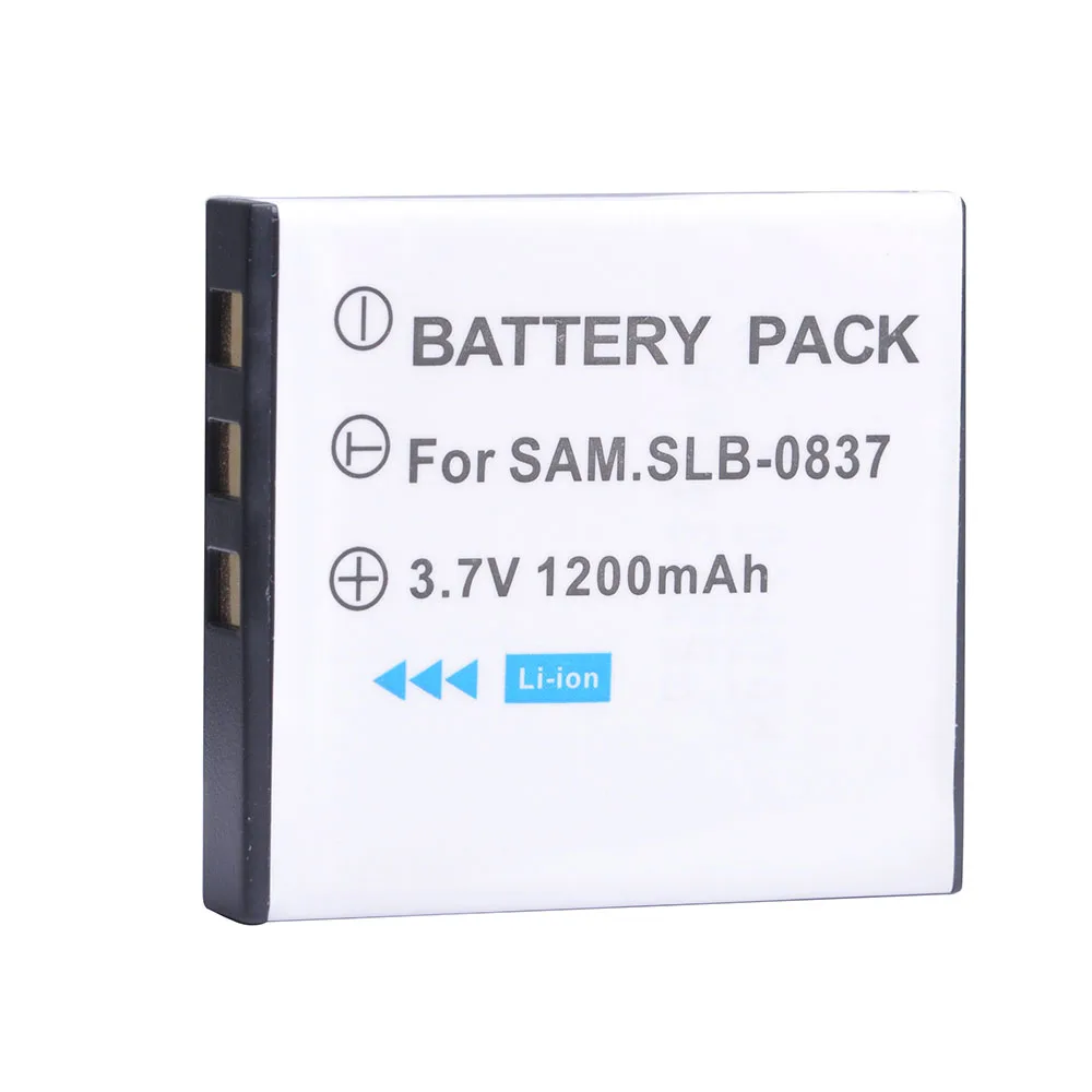 1200mAh SLB 0837 SLB-0837 SLB0837 for SAMSUNG Digimax i5 i6 i50 L60 NV3 NV7