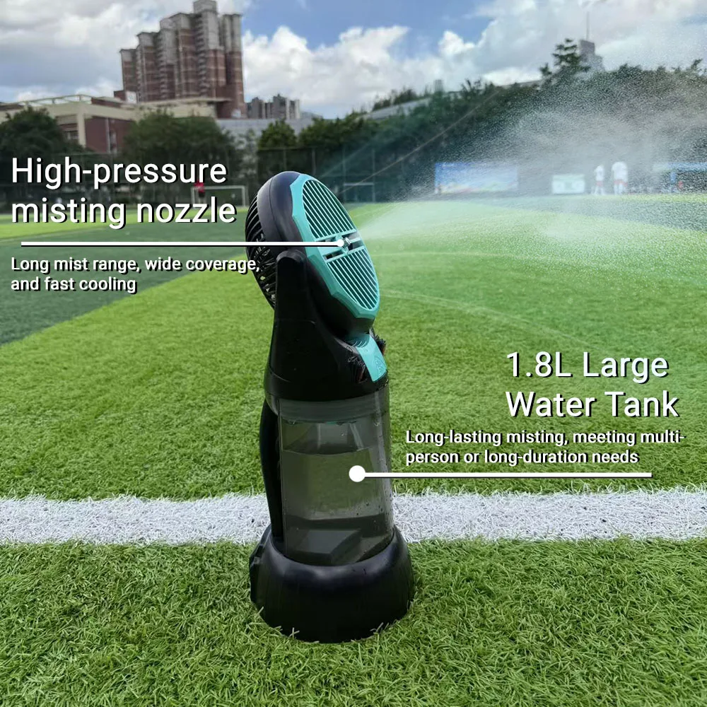 Icybreeze Buddy 10000mAh Portable Water Mist Fan Rechargeable Electric Desktop Retractable Air Conditioner for Camping Outdoor